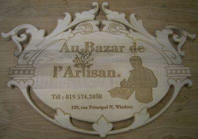 Carte d'affaire bois