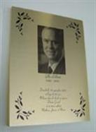 Plaque comémorative avec photo